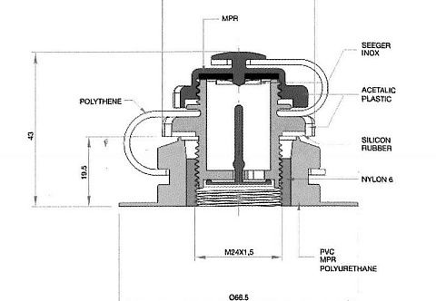 &quot;BOSTON&quot; - клапан воздушный для надувных пакрафтов, байдарок