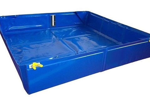 Защитный складной поддон ПВХ бескаркасный складной