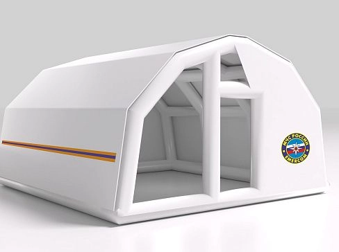 Надувная палатка МЧС — пневмокаркасный мобильный модуль