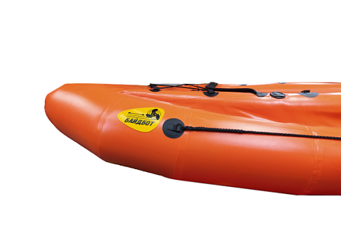 &quot;БАЙДБОТ-3Ф&quot; - надувной Катабайд ПВХ с 40-см баллонами с фальшбортами с надувным дном НДНД (моторная байдарка, мотокаяк, мотобайд)