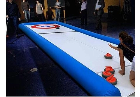 Надувной мобильный каток (поле) для керлинга