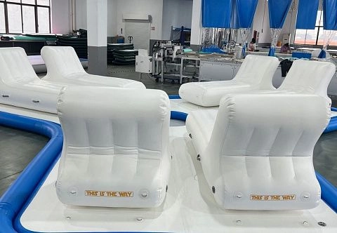 Надувной плавучий остров  