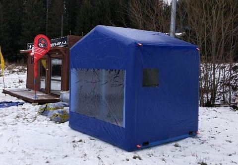 Пневмокаркасная надувная судейская мобильная палатка для спортивных мероприятий