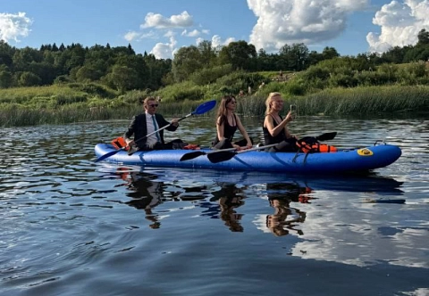 «ЩУКАРЬ-540» - четырехместный легкий надувной паккаяк (пакрафт) из ПВХ