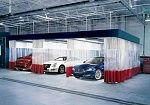 Фотография Шторы подвесные из ПВХ для автомоек, СТО, склада (цветные, прозрачные) из ПВХ (PVC) ТаймТриал