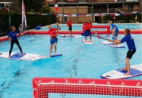 Надувные мобильные ворота из прочного ПВХ для SUP POLO (сап поло)