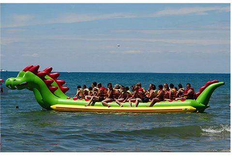 &quot;ДРАКОН-ДАБЛ&quot; - буксируемый аттракцион надувной двойной, тройной дубль-банан. Водный, зимний