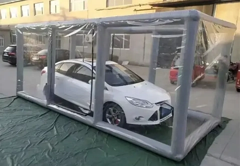 Надувной мобильный быстровозводимый гараж для автомобиля, мотоцикла, техники