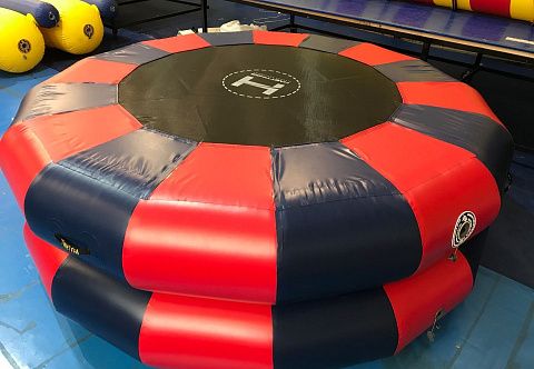 Надувной круглый Батут с ручками для фитнеса, гимнастики, акробатики