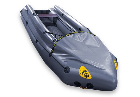 &quot;БАЙДБОТ-3Ф&quot; - надувной Катабайд ПВХ с 40-см баллонами с фальшбортами с надувным дном НДНД (моторная байдарка, мотокаяк, мотобайд)