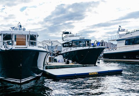 Надувная Аэроплатформа из AirDeck Drop Stitch для отдыха на воде и обслуживания Яхт