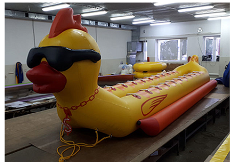 &quot;УТКА-ДАБЛ&quot; - буксируемый аттракцион надувной двойной дубль-банан. Водный, зимний