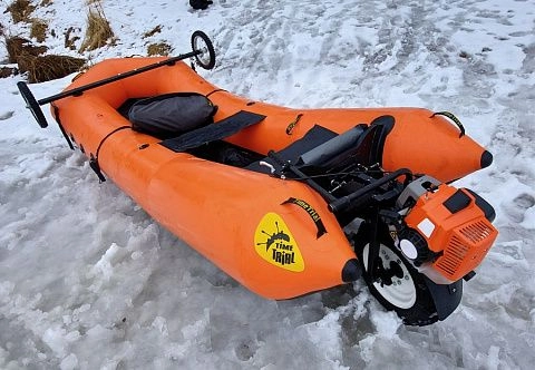 «КАТАНА-М» - надувные мотосани, безопасное самоходное средство передвижения по льду, снегу, воде