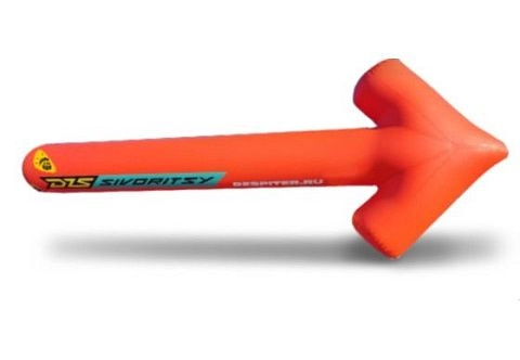 Аэродромный герметичный ветроуказатель «Надувная стрелка» для парашютистов