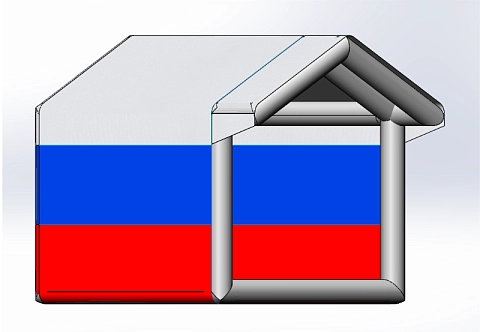 Уличная торговая надувная пневмокаркасная палатка 