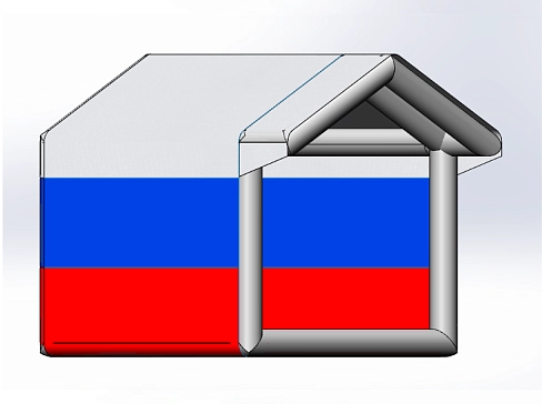 Уличная торговая надувная пневмокаркасная палатка 