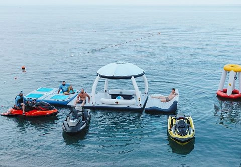 Надувная беседка для отдыха на воде - Комбо