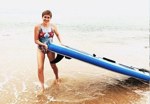 Надувная доска для серфинга TimeTrial SUP (сапборд) 