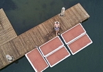 Фотография Изготовление индивидуальных надувных пирсов, понтонов, платформ по чертежам из ткань AIRDECK ПВХ (DROP STITCH PVC) ткань AIRDECK ТПУ (DROP STITCH TPU) ТаймТриал