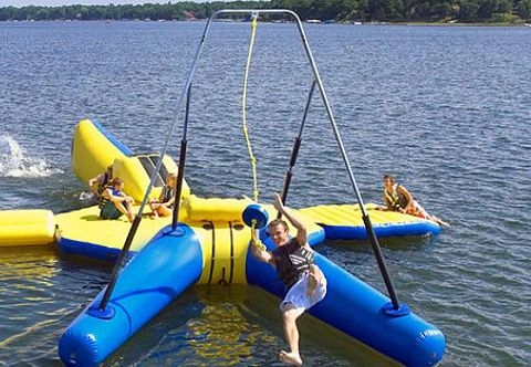 Надувные водные качели на резинке «Тарзано»