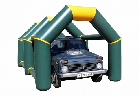 Надувной мобильный быстровозводимый гараж для автомобиля, мотоцикла, техники