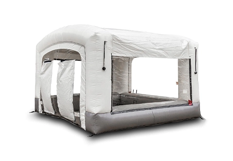 Надувная камера (палатка) ПВХ для покраски и ремонта автомобиля 3,6х3,6 м