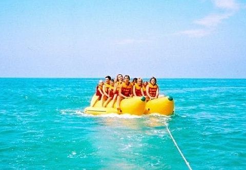 &quot;ДУБЛЬ-БАНАН&quot; - буксируемый надувной зимний, водный аттракцион для катания за катером, гидроциклом