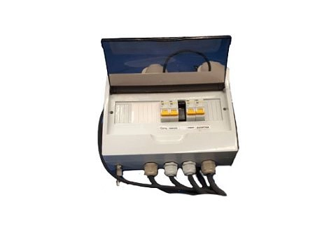 Электрощит с автоматами защиты для надувной пневмокаркасной палатки