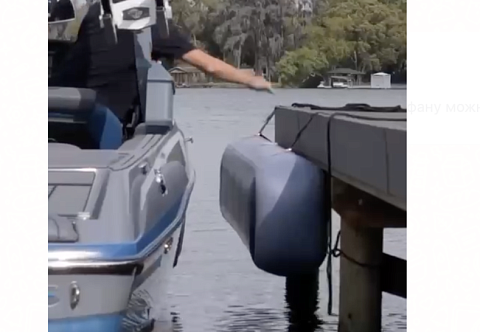 Надувной (пневматический) кранец швартовый из AirDeck (воздушная палуба) для швартовки катера, яхты, лодки