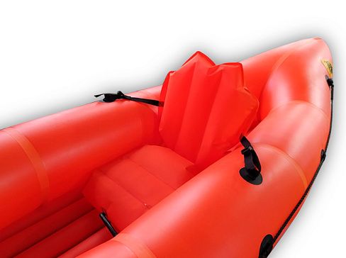 &quot;С-42ТПУ&quot; - надувное сиденье со спинкой из ТПУ для байдарок, каяков, пакрафтов