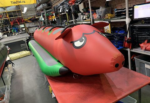 &quot;ПОРОСЕНОК&quot; - надувной буксируемый зимний, водный аттракцион банан