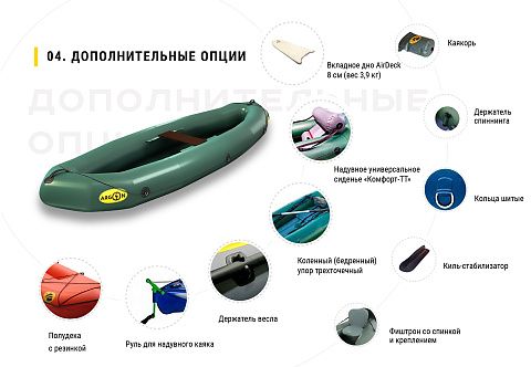 "EXPEDBOATS АРГОН-280" - надувной пак-каяк из ТПУ или ПВХ для экспедиций "EXPEDBOATS АРГОН-280" - надувной пак-каяк из ТПУ или ПВХ для экспедиций