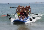 Фотография "BIG SUP BOARD T5" - гигантская надувная доска (сапборд) с веслом из AIRDECK (DWF) ТаймТриал