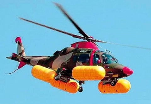 Надувные съемные баллонеты для вертолета