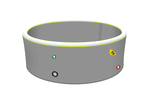 Круглый надувной бассейн IPOOLGO для отдыха из  из AirDeck Drop Stitch