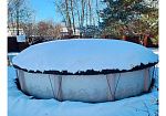 Фотография Зимний защитный тент (навес) "КУПОЛ" для бассейна (круглого, овального, прямоугольного) из ПВХ ТаймТриал