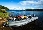 Фотография "УРАН-550" - надувная моторная лодка Кабот ПВХ с транцем под мотор, с надувным дном НДВД из ткань ПВХ (PVC) ТаймТриал