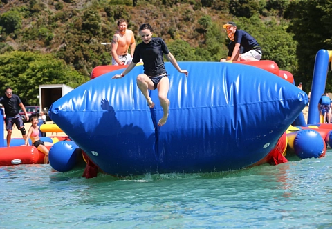 Надувной развлекательный аквапарк «СУПЕРГЕРОЙ»