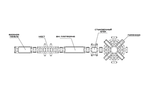 Надувной развлекательный аквапарк «Пирамида приключений»