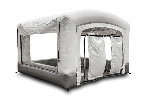 Надувная камера (палатка) ПВХ для покраски и ремонта автомобиля 3,6х3,6 м