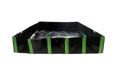 Самоподдерживающийся защитный складной поддон ПВХ для локализации утечек различных химических веществ