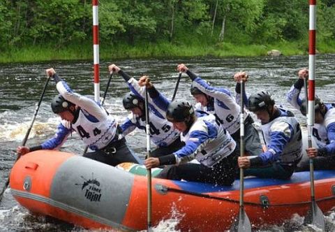 &quot;СПОРТ-6&quot; - шестиместный спортивный рафт 14F для соревнований по Рафтингу