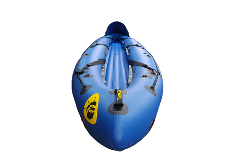 &quot;ВАРВАР-520&quot; - семейный надувной каяк (байдарка) из ПВХ с надувным дном с самоотливом