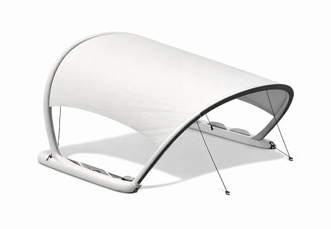 Надувной мобильный тент для лодки РИБ