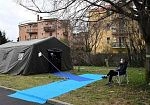 Фотография "САНПРОПУСКНИК" - надувная пневмокаркасная палатка для организации санитарно-гигиенического контроля из ткань ПВХ (PVC) ТаймТриал