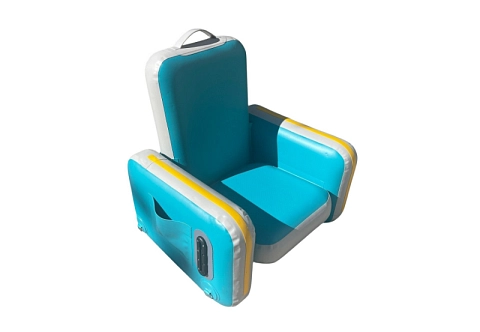 Надувное бескаркасное кресло из AirDeck с возможностью установки на подвижные конструкции