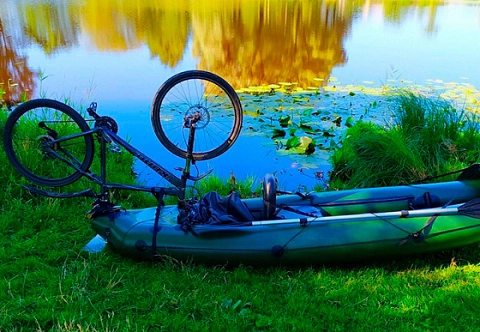 Набор для крепления велосипеда на надувную байдарку, каяк, лодку ПВХ