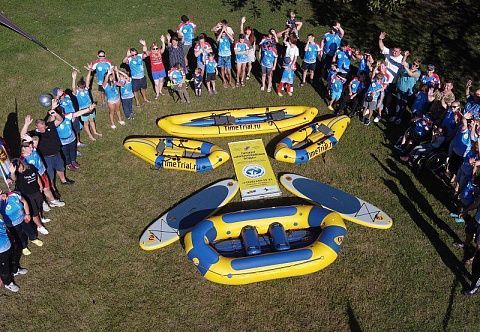 &quot;ПРОСТОР&quot; - двухместная надувная лодка ПВХ для людей с ограниченными возможностями с надувным дном с самоотливом (НДНД) инклюзивная