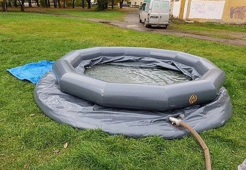 Надувной бассейн или мягкий бескаркасный резервуар РБ для воды из ПВХ