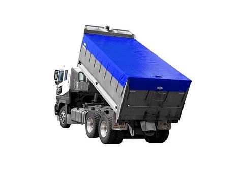 Тент ПВХ усиленный с люверсами на самосвал КАМАЗ